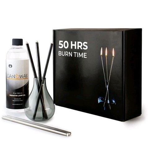 Glass oil candle gift - gift, with