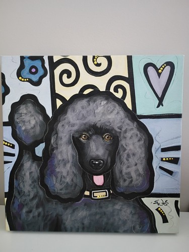 Canvas painting black - canvas,