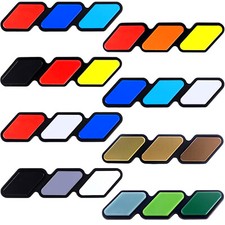 Tri-color 3 Grille Badge