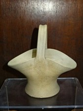Unusual Pottery Vase In The Form Of A Basket. Hillstonia