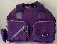 Kipling Defea Medium/Large Bag Plum Purple Monkey Stefanie