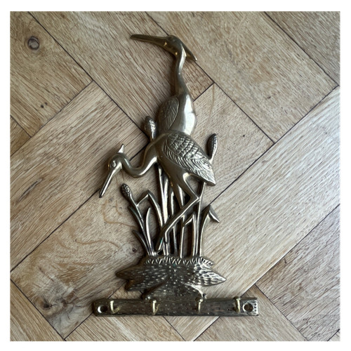 Metal crane bird decorative - metal,