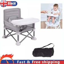 Portable Folding Baby Seat Booster Removable Tray Baby Camping Chair W/ Tray