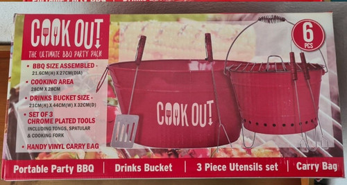 Cook out portable charcoal bbq - out,
