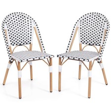 2 Pack Wicker Dining Chairs
