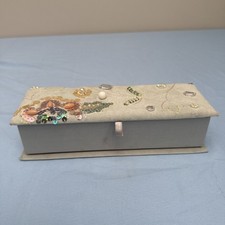 A Pretty Decorated Jewellery Box with Mirror.    (B48)