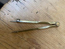 Antique Stanley Brass Nautical Dividers Compass w/ Anchor Mark – Estate Find