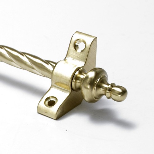 Satin brass stair rods - brass,