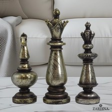 Giant Vintage Chess Pieces Art