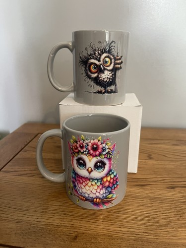 Set owl mugs - owl, –