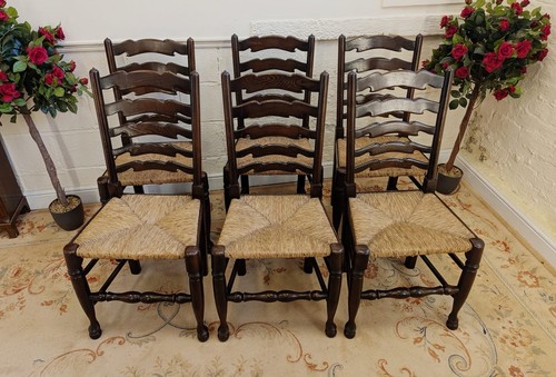 Vintage rush seat ladder - 6,