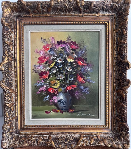 Vintage belgium oil painting - oil,