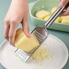 Hand Held Cheese Grater with Stainless Steel Handle Ginger Lemon Zester Slicer
