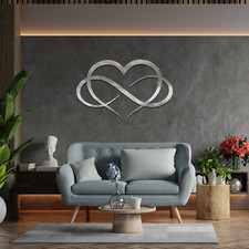 Metal Love Heart Wall Art