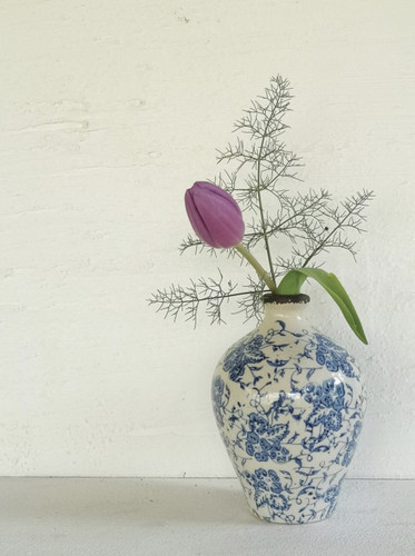 Flower vase blue - vase,,