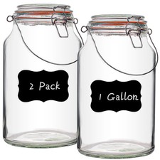 1 Gallon Glass Jar with Lids 2