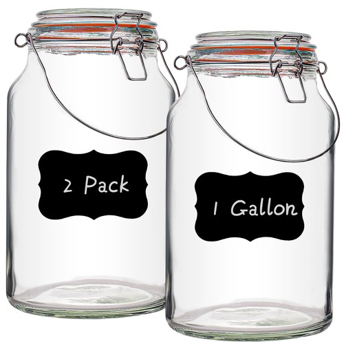 Gallon glass jar with lids - gallon,