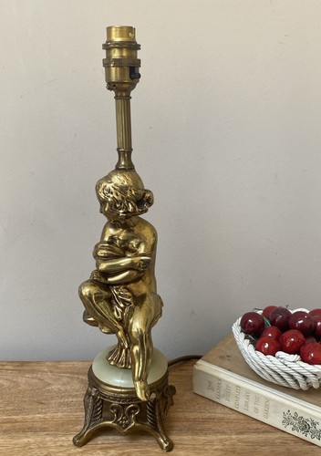 Vintage onyx brass table - vintage,