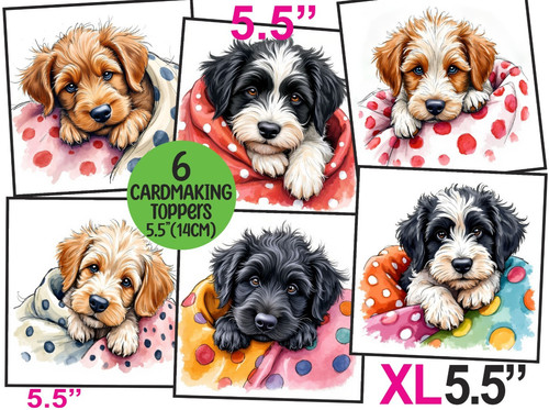 Cute dogs puppies cardmaking - cute,
