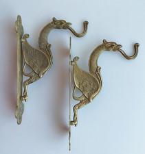 PAIR VINTAGE BRASS GRIFFON