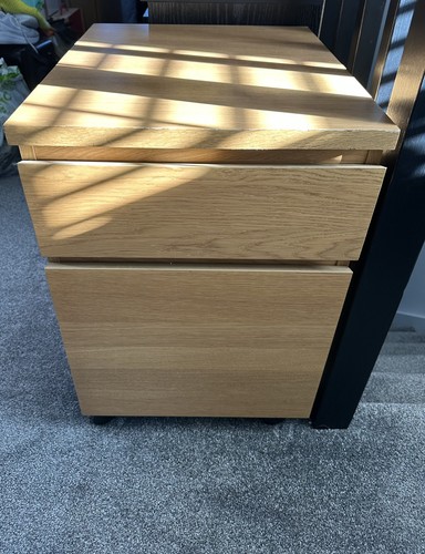 Bedside table with wheels