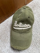 Mens Hollister Baseball Cap Hat Distressed Size L/XL