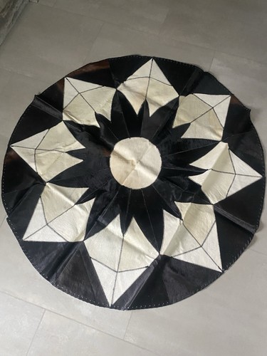 Handmade cowhide rug 100 - cowhide, 100%
