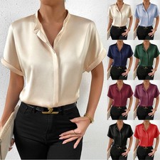 Satin Silk Short Sleeves