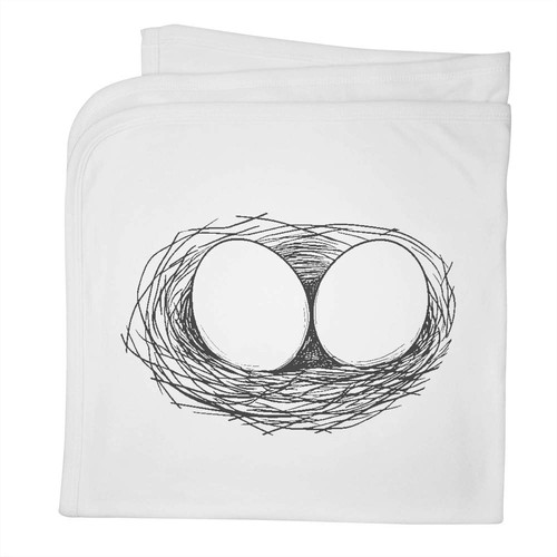 Bird nest baby blanket - 'bird, nest'