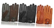 Ladies Womens Retro Driving Gloves Genuine Soft Leather Premium Quality Outdoor