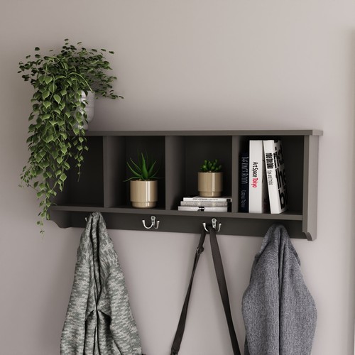 Hallway coat wall rack storage - wall,