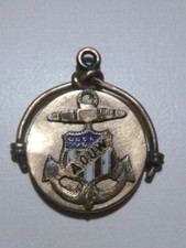 WWII WORLD WAR 2 A.O.U.W ROLLED GOLD FILLED WATCH FOB OR NECKLACE PENDANT