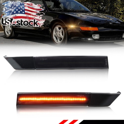 Smoked amber led front - 2x, side