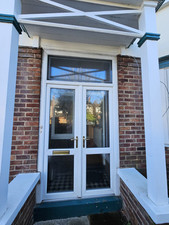 UPVC double porch doors