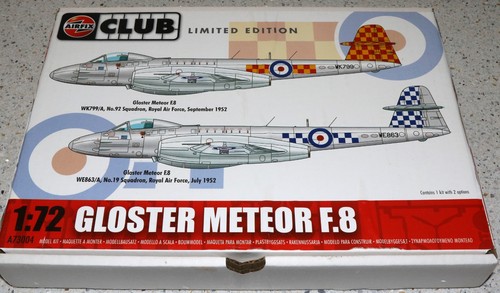 Airfix club gloster meteor - meteor, f8