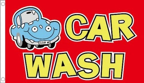 Car wash flag - car, hand