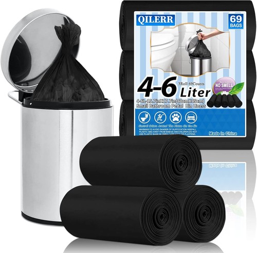 Small black bin bags - small,