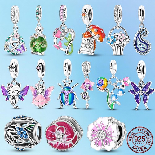 Spring garden 925 silver charm - spring,