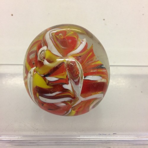 Vintage glass paperweight art - paperweight.,