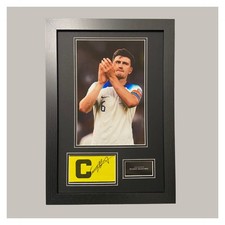 Hand Signed Harry Maguire Captains Armband Display England + Coa 