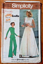 Dress or Top & Trousers, Wedding, Size 10, 6653 Sewing Pattern Simplicity Jiffy