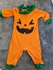 Pumpkin Baby grow Halloween Costume  12-18month