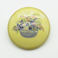 Vintage Ceramic Brooch with