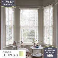 White Faux Wood Venetian