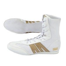 Pro Box White Gold Classic Junior Boxing Boots