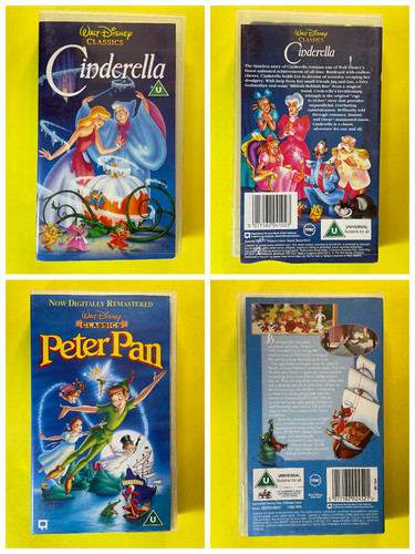 Cinderella peter pan vhs - pan,