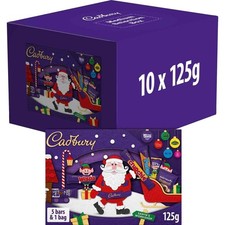 Cadbury Christmas Chocolate Selection Medium Box 10 x 125g Stocking Filler Gift