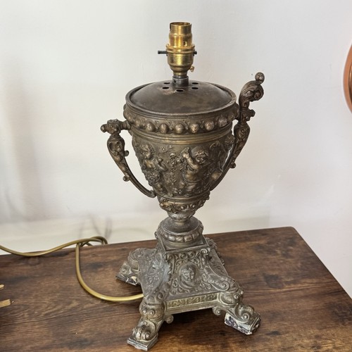 Antique victorian cherub urn - antique,