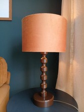 Super Funky 1970s Tall Brown Swedish Table Lamp