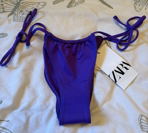 Zara purple bikini bottoms - zara,